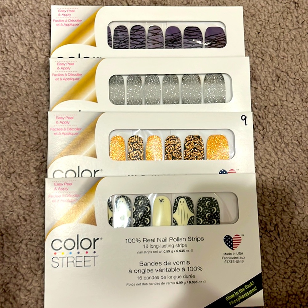Color Street Halloween Sets x4